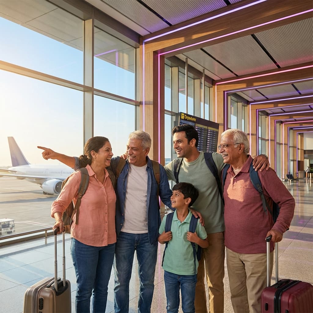 Family traveling with Travel Insurance protection